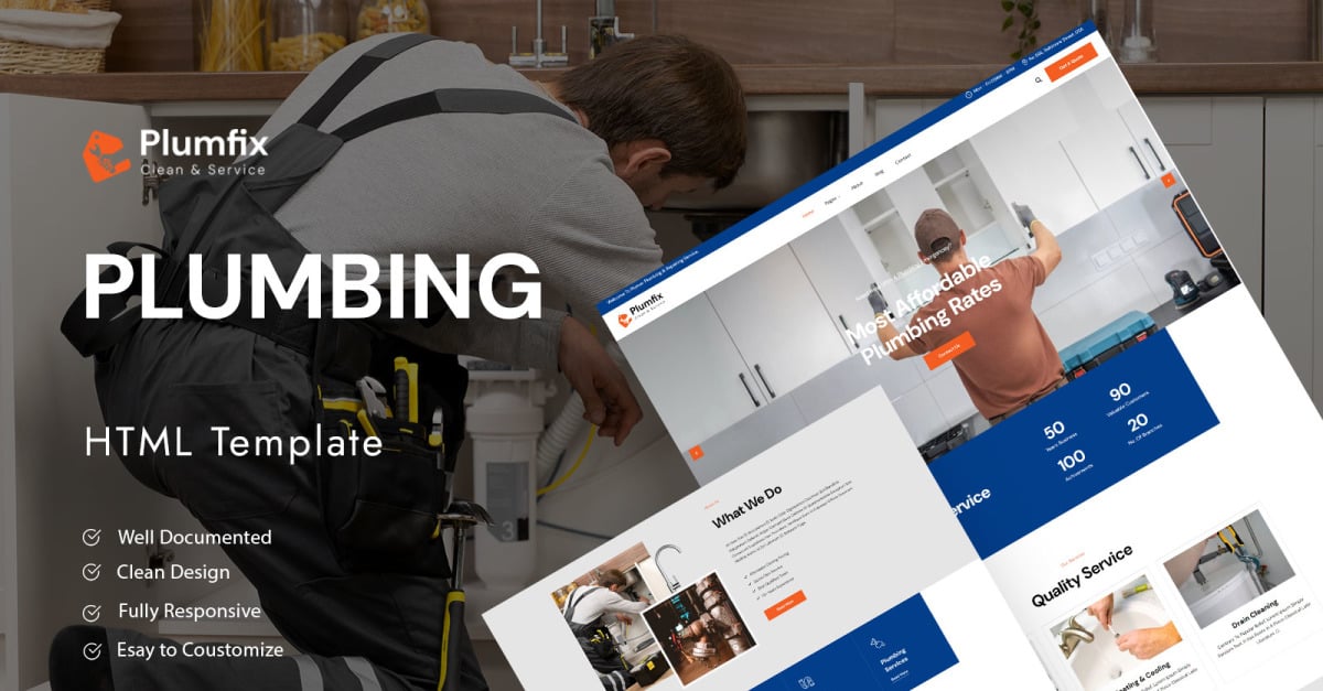 Plumfix- Plumbing Services HTML Template