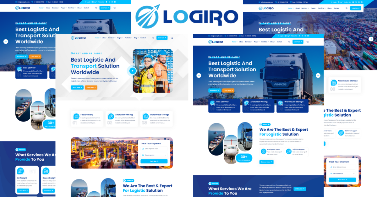 Logiro - Logistics And Transportation HTML5 Template