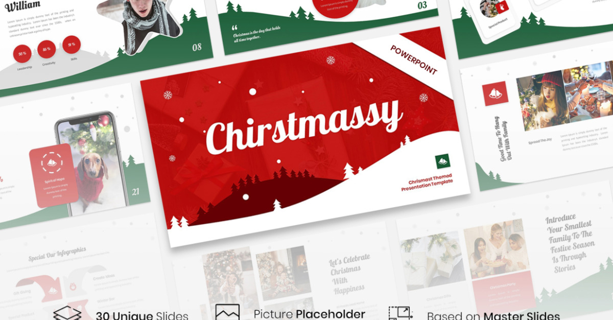 Christmassy – Plantilla de PowerPoint con temática navideña