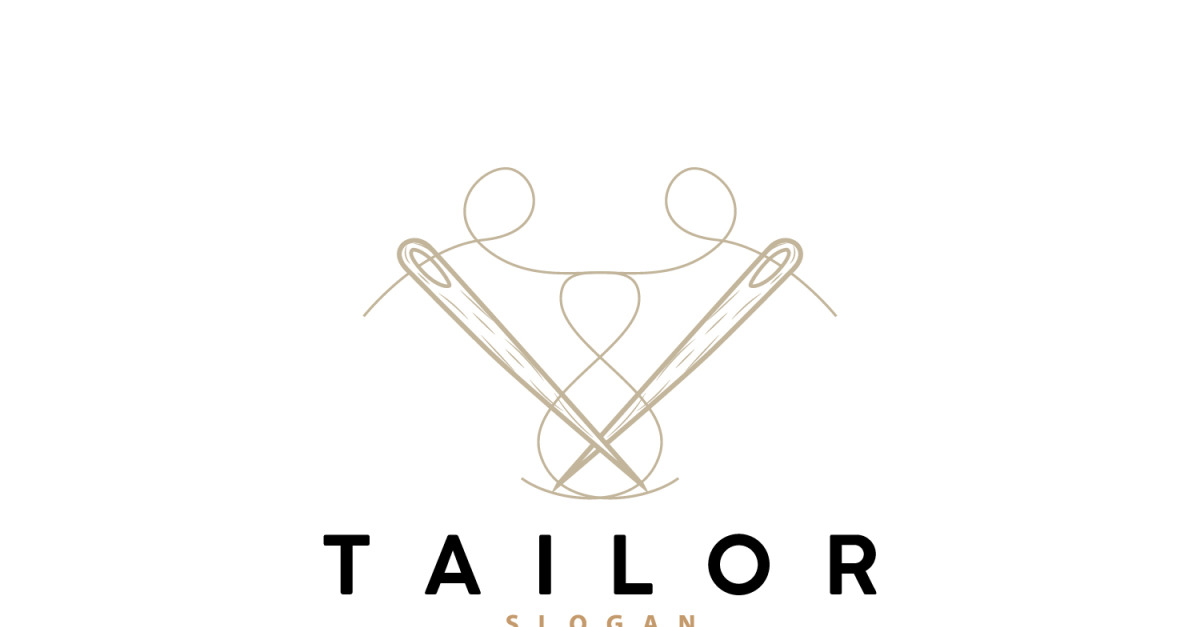 Tailor Logo Needle and Thread Vector V10 - TemplateMonster