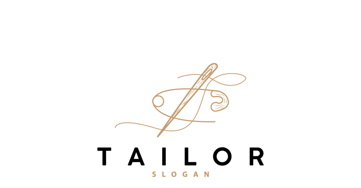 Tailor Logo Needle and Thread Vector V5 - TemplateMonster
