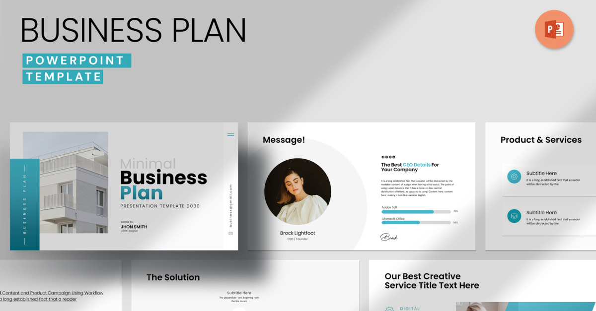 Minimal Business Plan Template #463283 - TemplateMonster