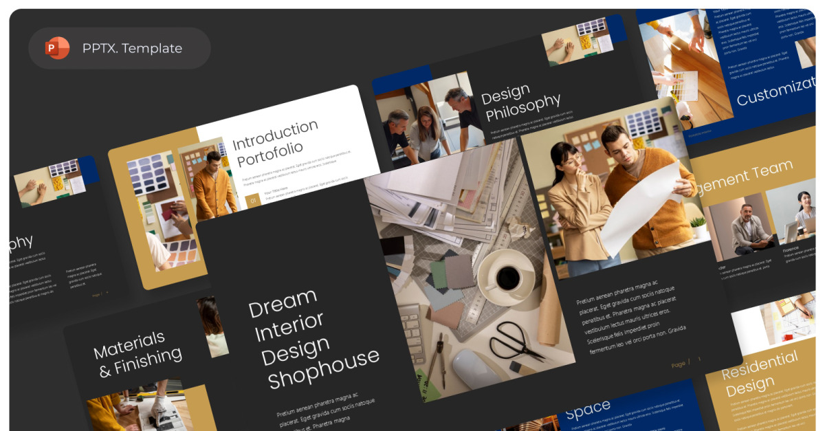 Dream - Modelo de apresentação de design de interiores