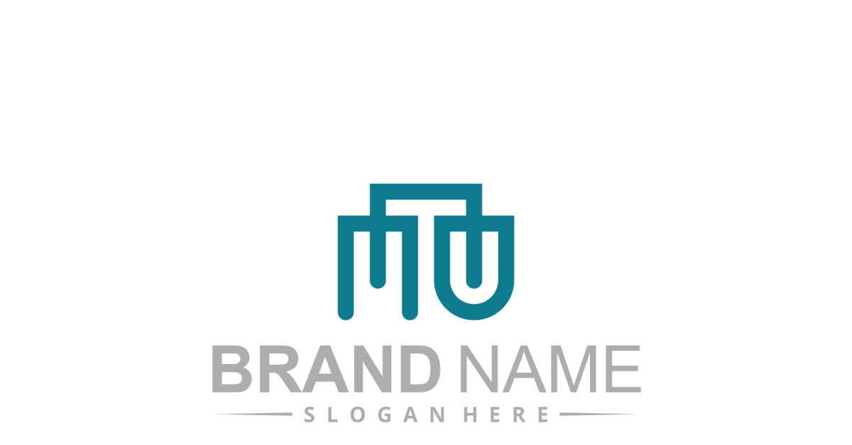 Letter Mu logo design template #465303 - TemplateMonster
