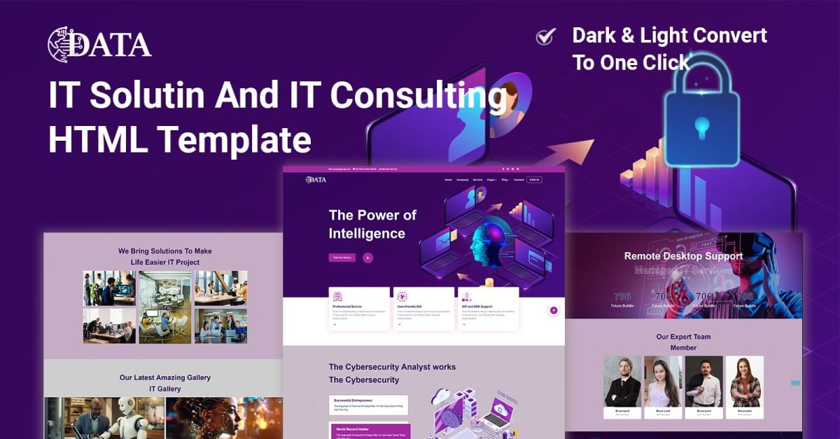 Data - IT Solution, IT Consulting and IT Intelligence HTML5 Template