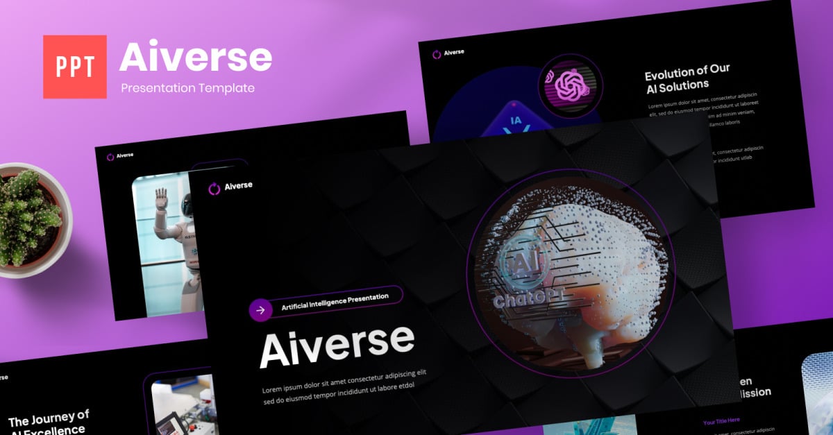 Aiverse - Artificial Intelligence Powerpoint Template