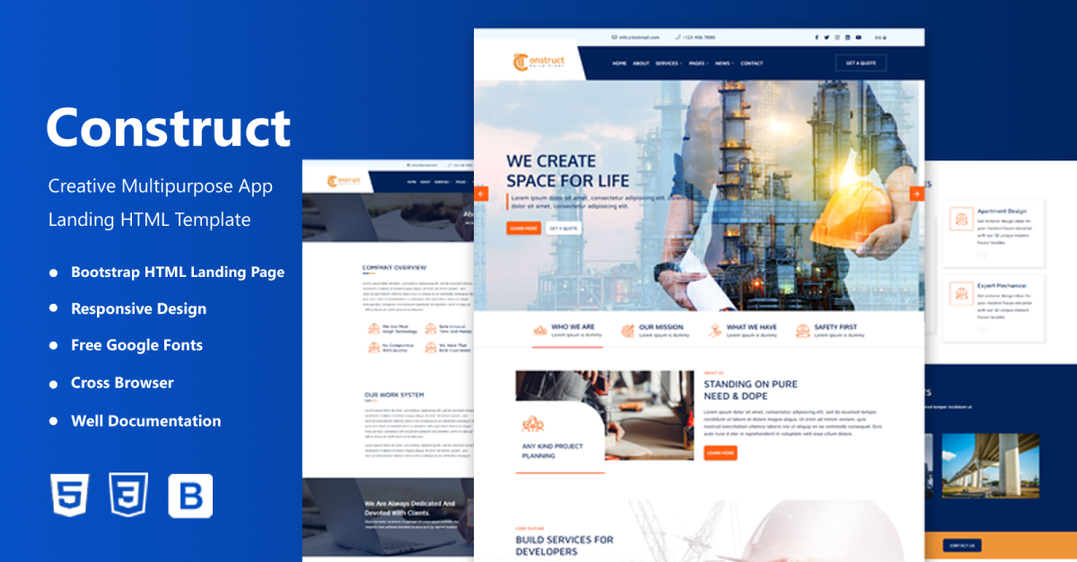 Construct - Construction Company HTML5 Website Template