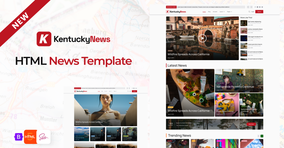 KentuckyNews -  News, Blog & Magazine HTML Template