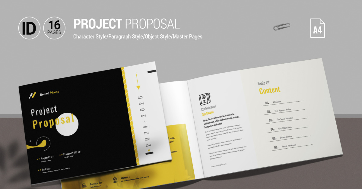 Project Proposal Template_InDesign #466922 - TemplateMonster