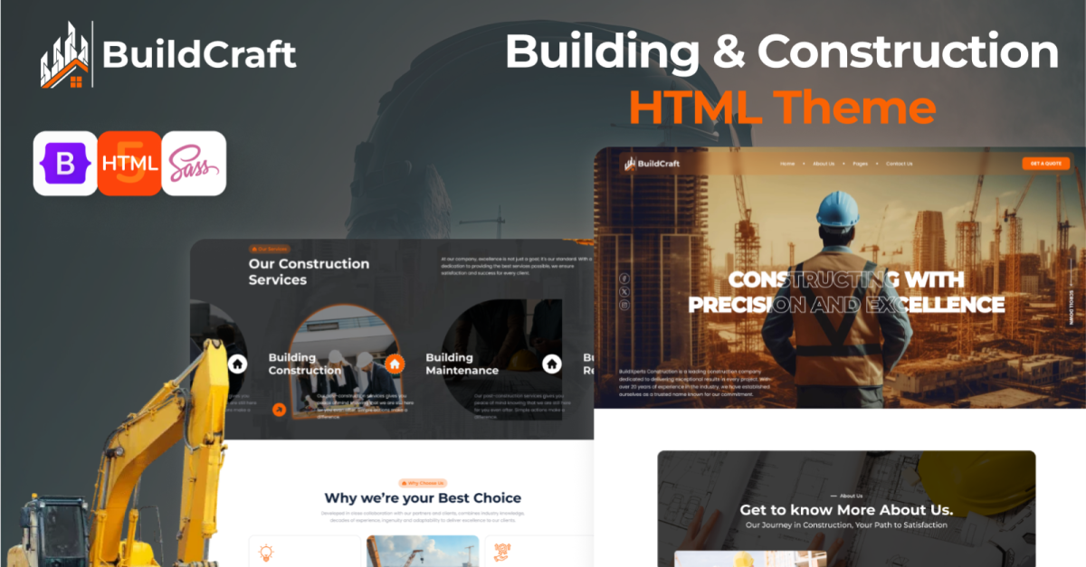 Built Craft - Construction & Architecture Design HTML Website Template