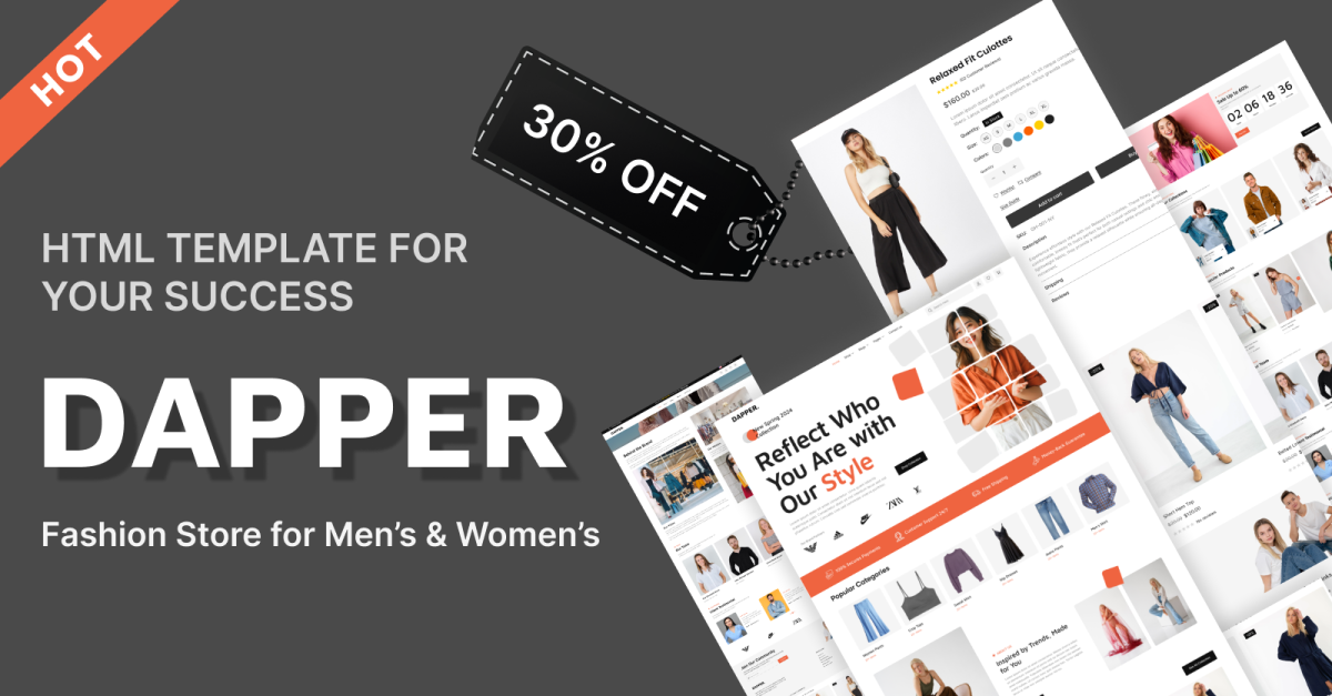 Dapper - Fashion & Lifestyle E-Commerce HTML Template