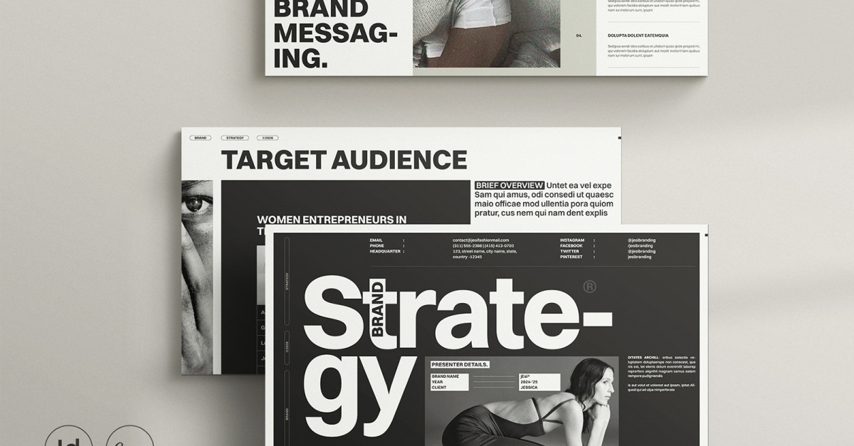 Brand Strategy Guide Template CANVA #470957 - TemplateMonster