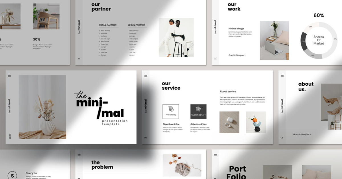 The Minimal Presentation Template #473431 - TemplateMonster