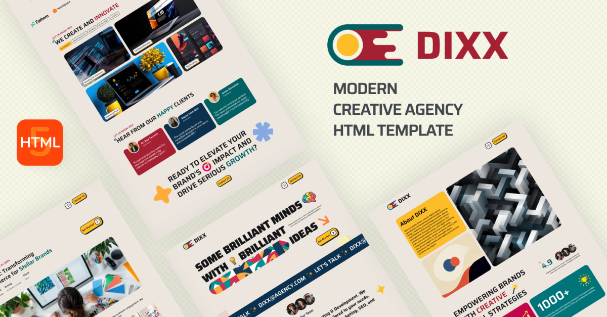 Dixx - Creative Digital Agency HTML Website Template