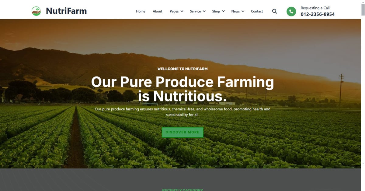 Nutri Farm | Agriculture HTML Website Template