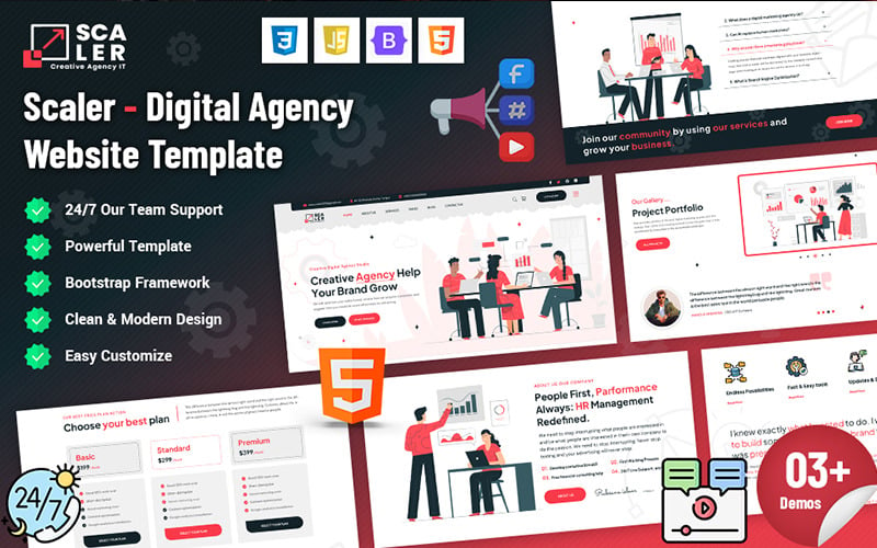 Scaler - Digital Agency Website Template