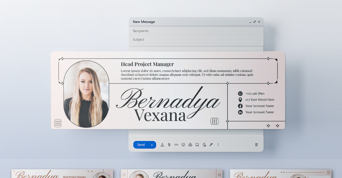 Aesthetic Email Header Template #487979 - TemplateMonster