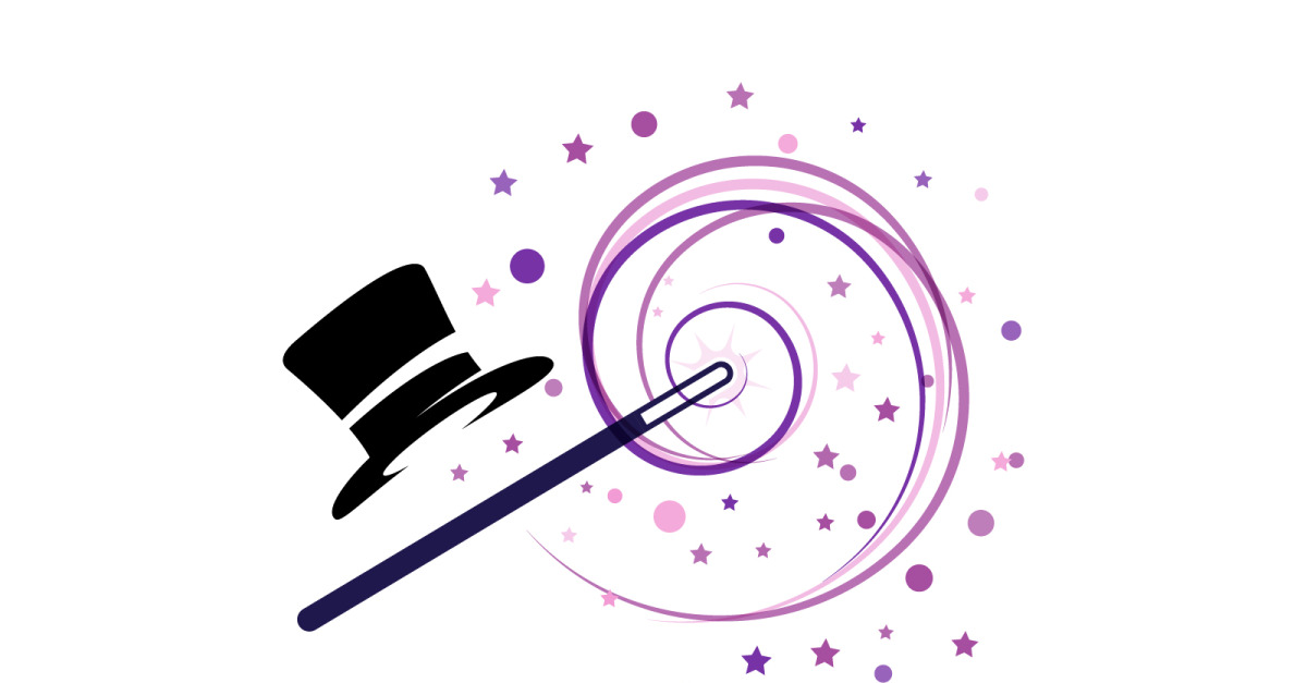 Magic show circus event logo icon illustration design template v.21