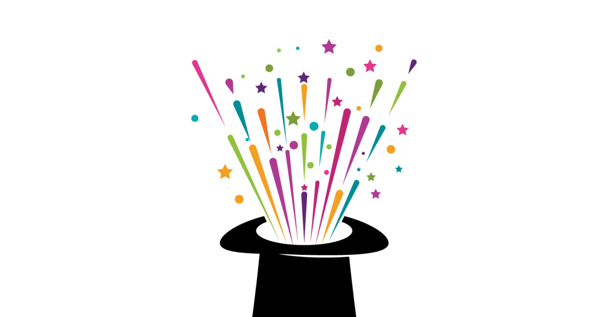 Magic show circus event logo icon illustration design template v.23