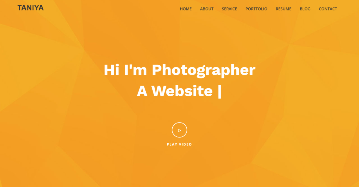 Taniya Personal Portfolio HTML5 Template