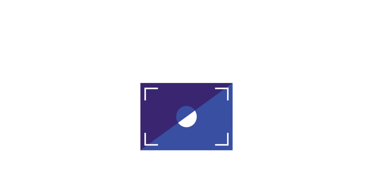 Modelo de design de logotipo de câmera retangular