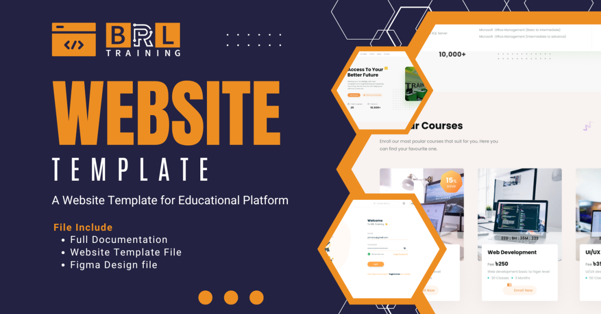 Training Website - Educational Platform Clean Bootstrap HTML Website Template