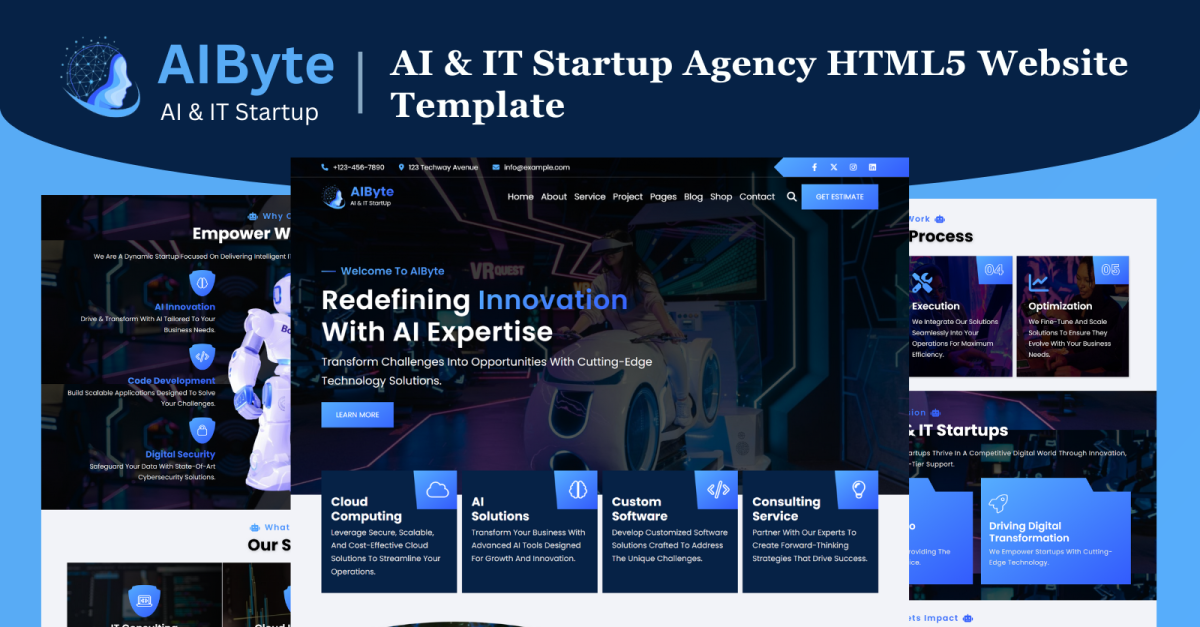 AIByte - AI and IT Startup Agency HTML5 Template