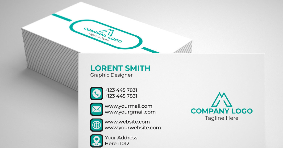 Simble Visiting Card Visiting Card - Simple Business Card - TemplateMonster