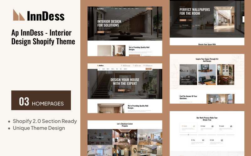 Ap InnDess - Interior Design Shopify Theme - TemplateMonster