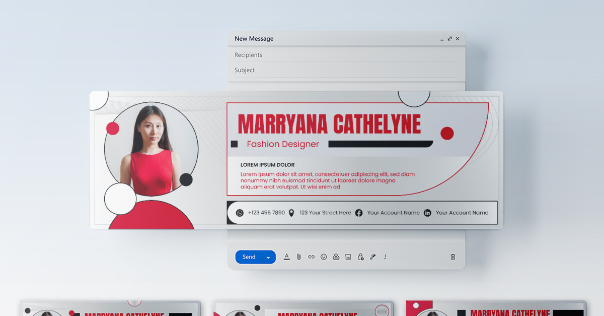 Geometric Email Header Template 354 #503300 - TemplateMonster