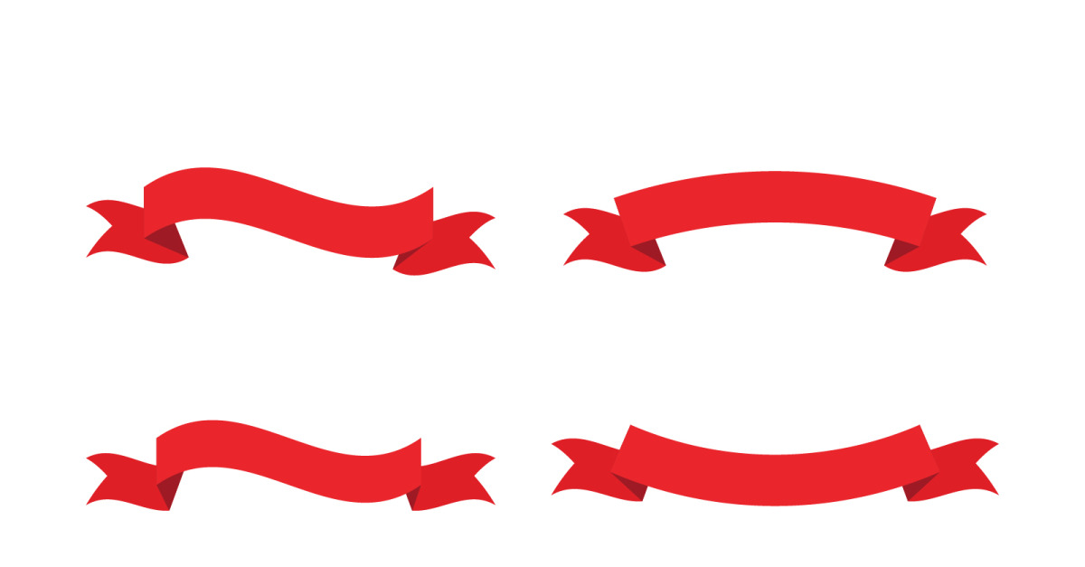Ribbon Banner Vector Illustration logo design template v.1