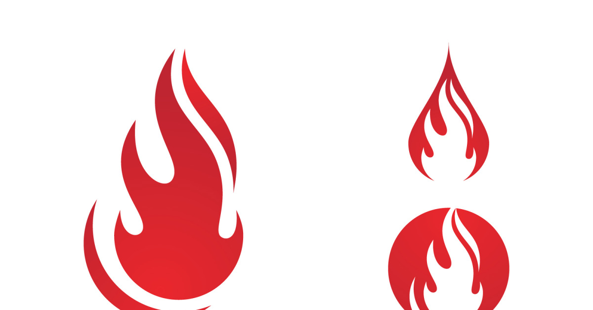 Flames Logo icon illustration vector design template v.40