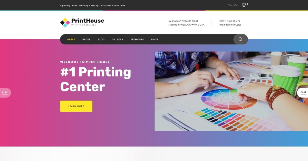 Print House - site HTML moderne pour imprimerie