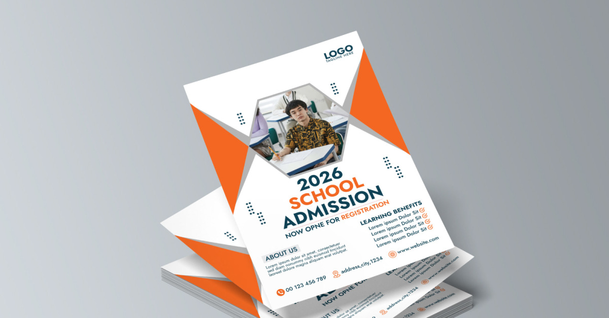 Editable Corporate Admission Poster Template