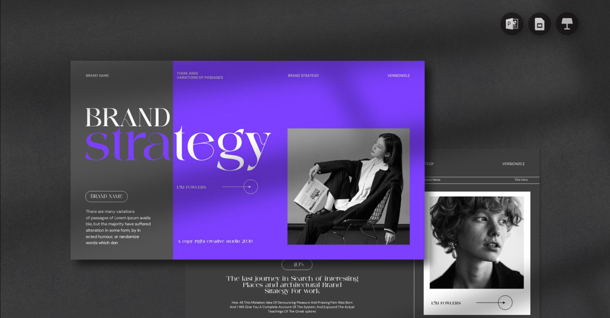 Brand Strategy PowerPoints Template #519345 - TemplateMonster