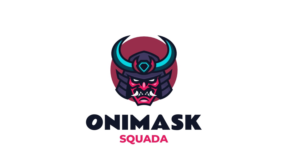 Oni mask Mascot Logo Design #519540
