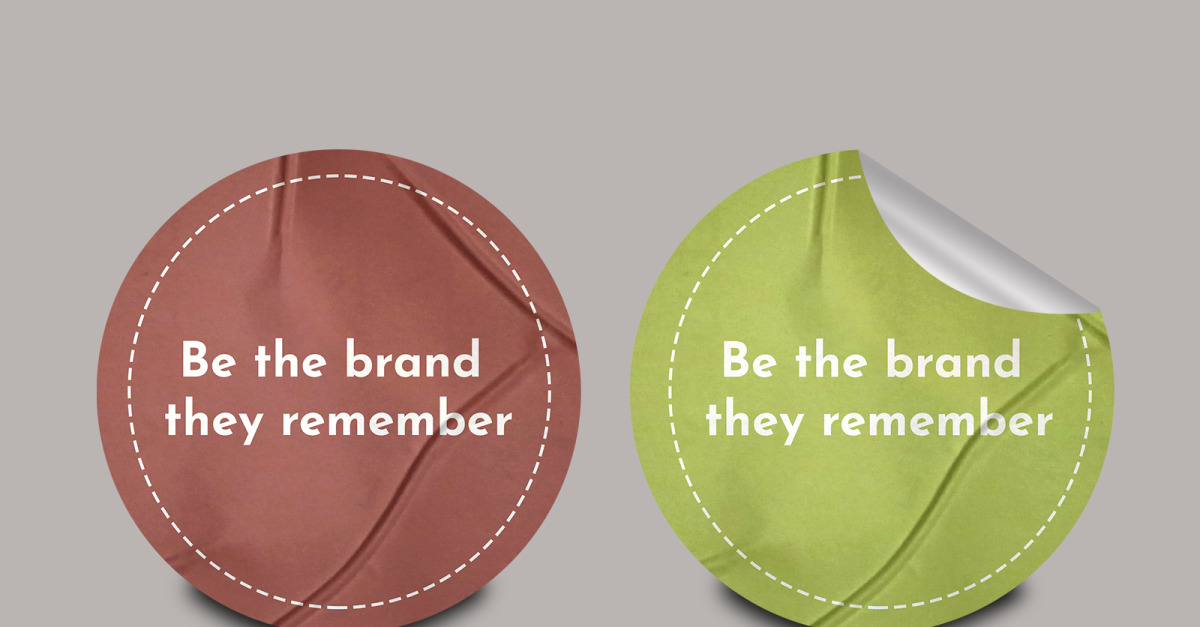 Sticker Mockup PSD Template Design 103