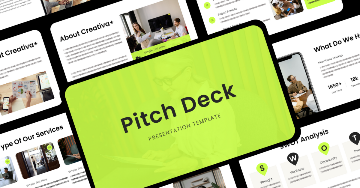Creative Pitch Deck Business Presentation Template powerpoint