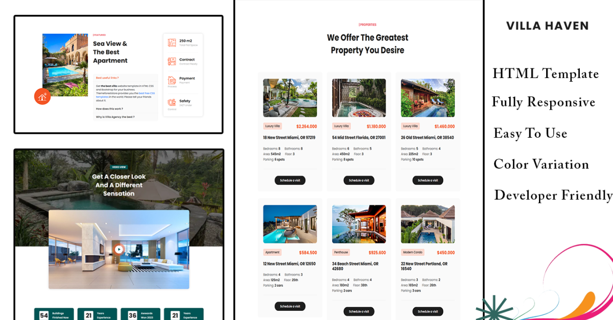 Villahaven– Property Listing & Real Estate HTML Template