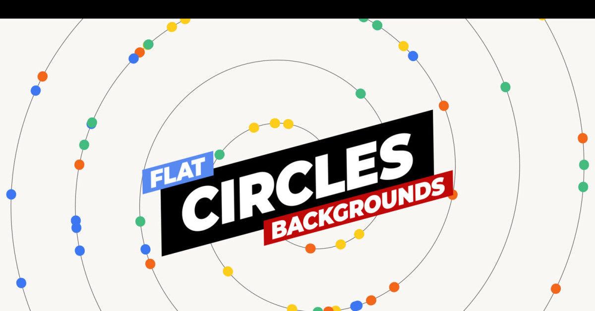 Flat Circles Backgrounds - Motion Graphics Template