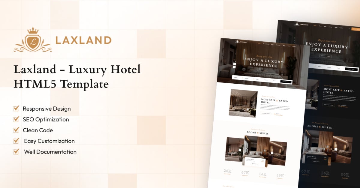 Laxland - Luxury Hotel HTML5 Template