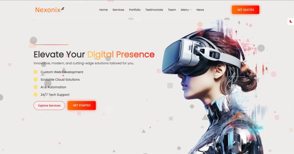 Nexonix | Multipurpose Responsive Website Template
