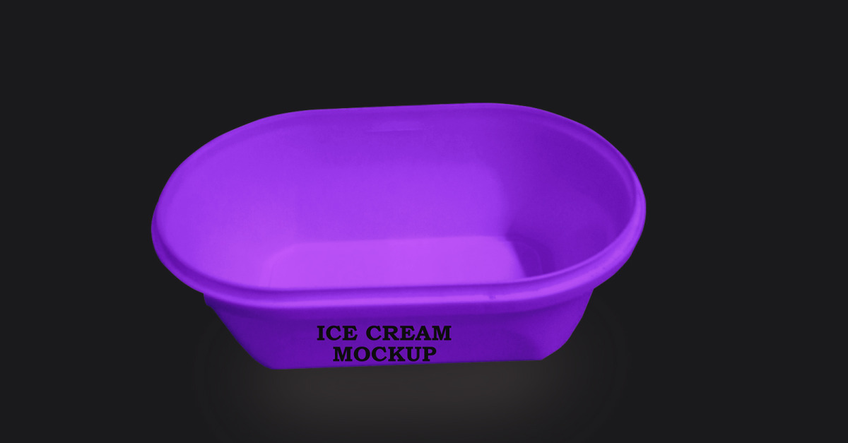 Ice cream box Mockup PSD Template Design 14