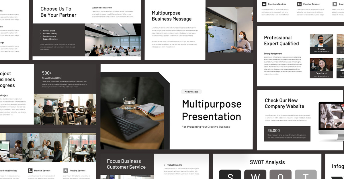 Mehrzweck-Geschäftspräsentation - PowerPoint