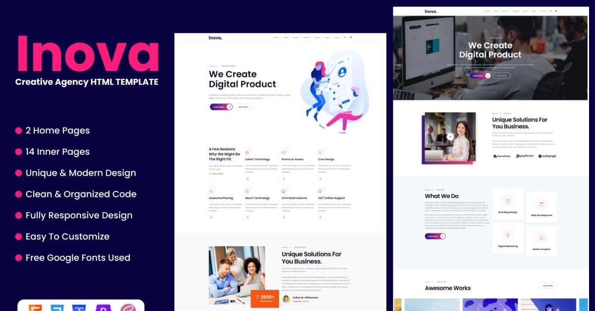 Inova - Creative Agency HTML Template