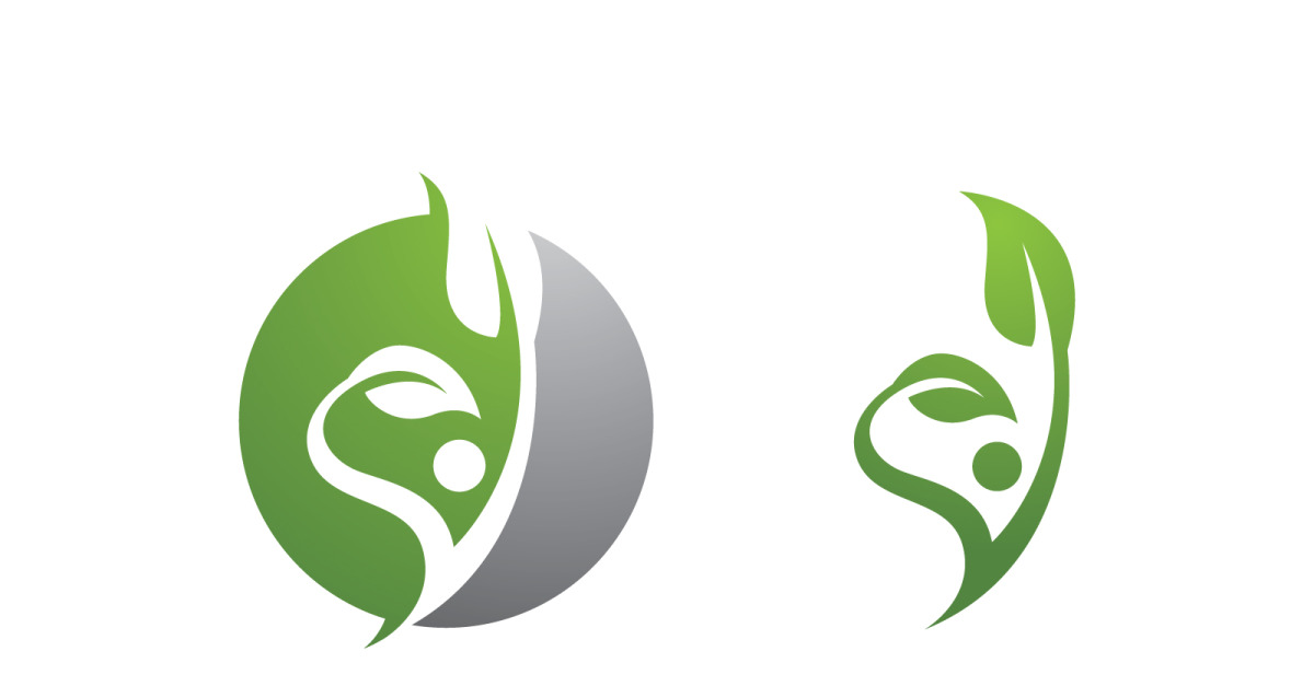 Healthy life Human fit sport logo sign illustration v.138