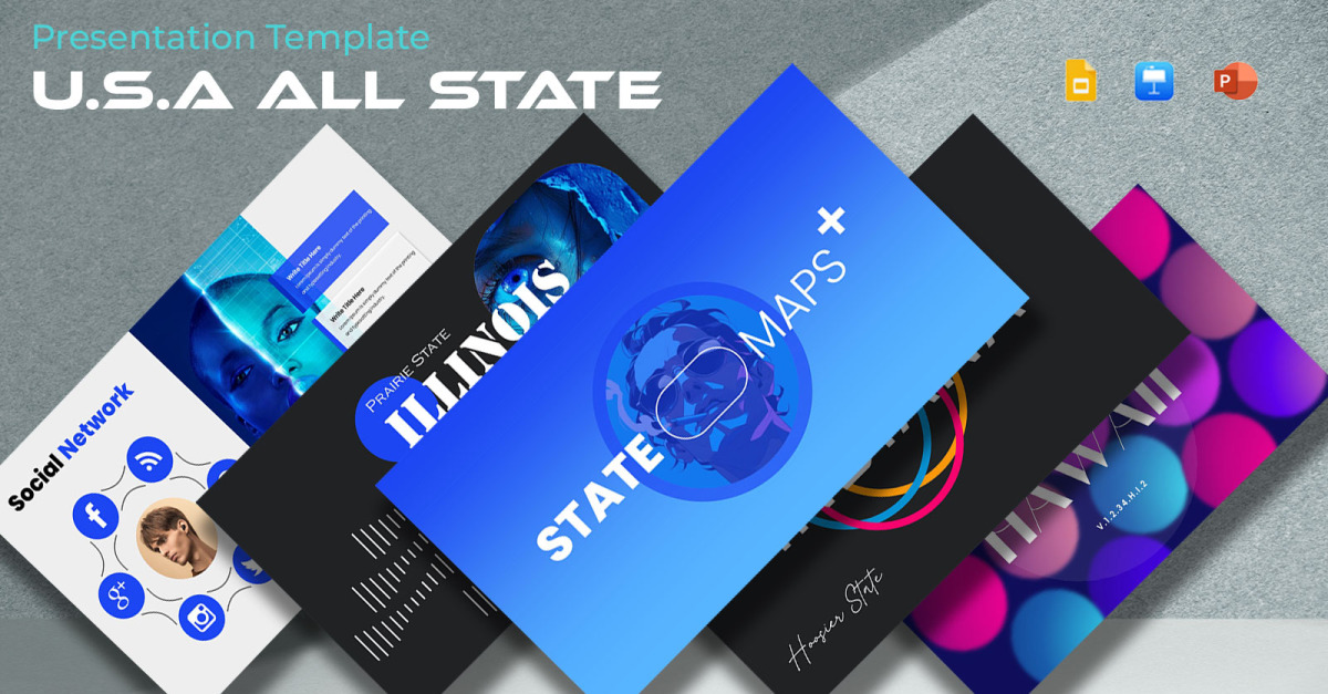 United State Of America Bundle Presentation Template