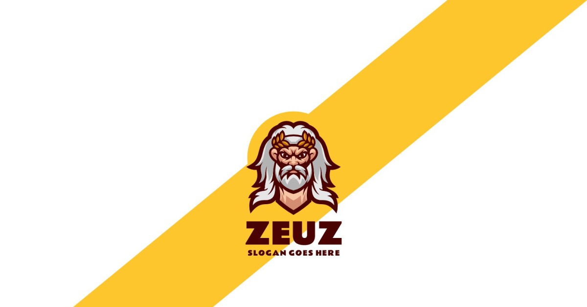 Zeus mascot Logo Design Template 310