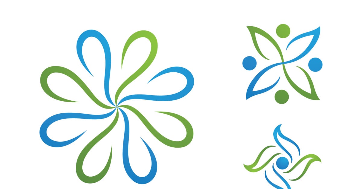 Lotus flower Logo Beauty Salon Cosmetic skincare vector icon design v.147