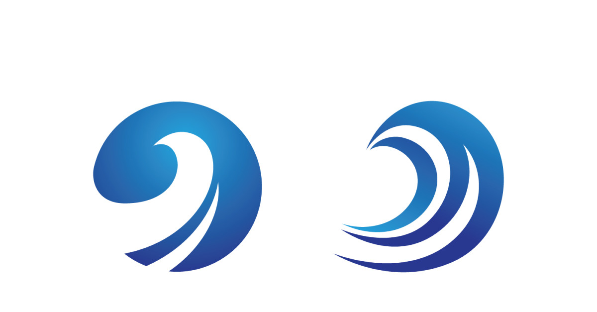 Water wave liquid vector Logo illustration design V1.195